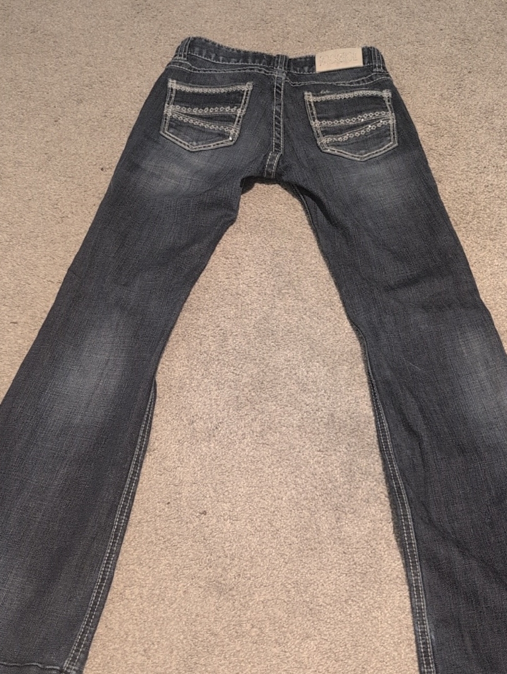 Rock & Roll Cowgirl Dark Blue Slim Straight Jeans